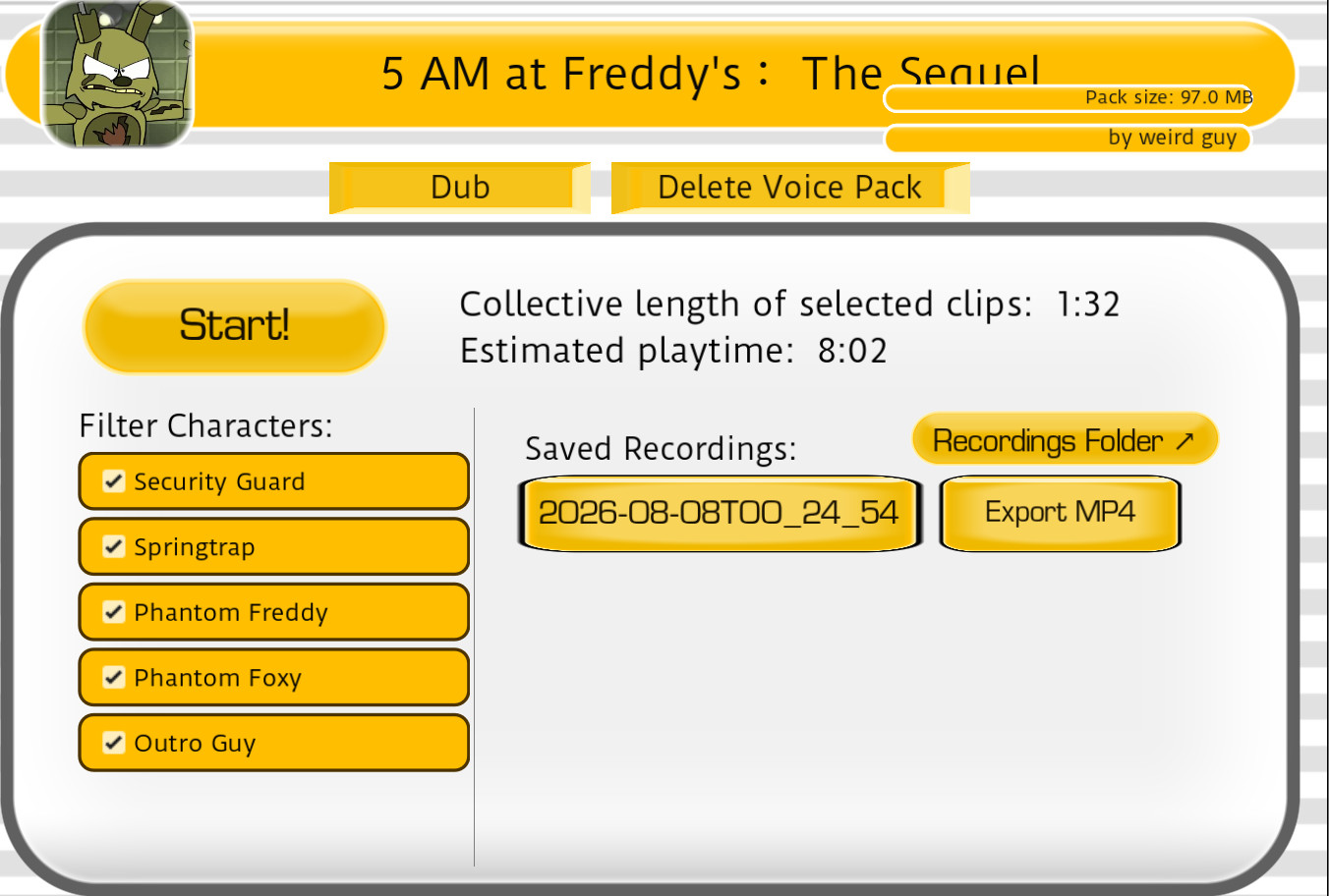 Preview 2 for 5 AM at Freddy's: The Sequel [DUB MODE]