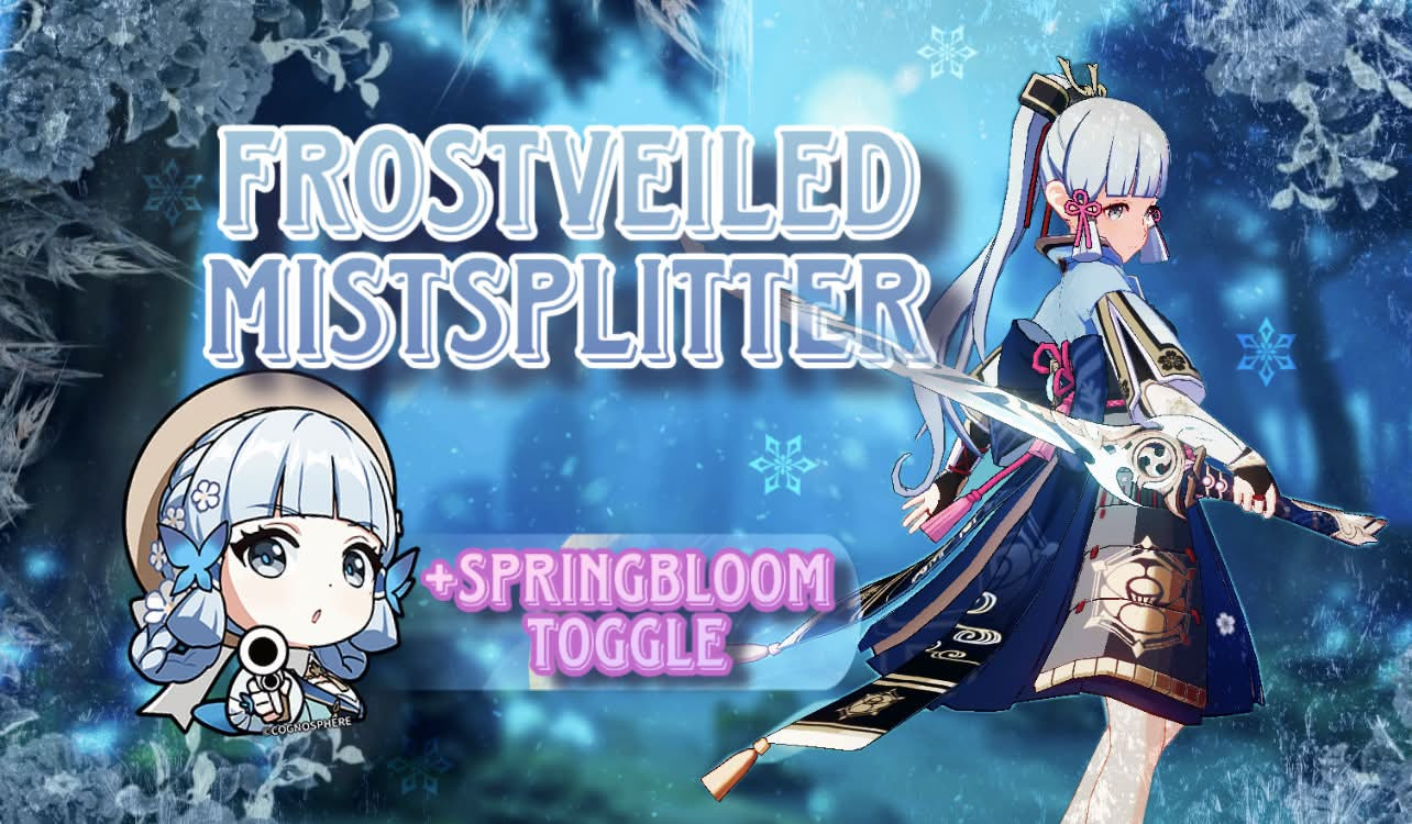 Frostveiled Mistsplitter - Ayaka Weapon Recolor