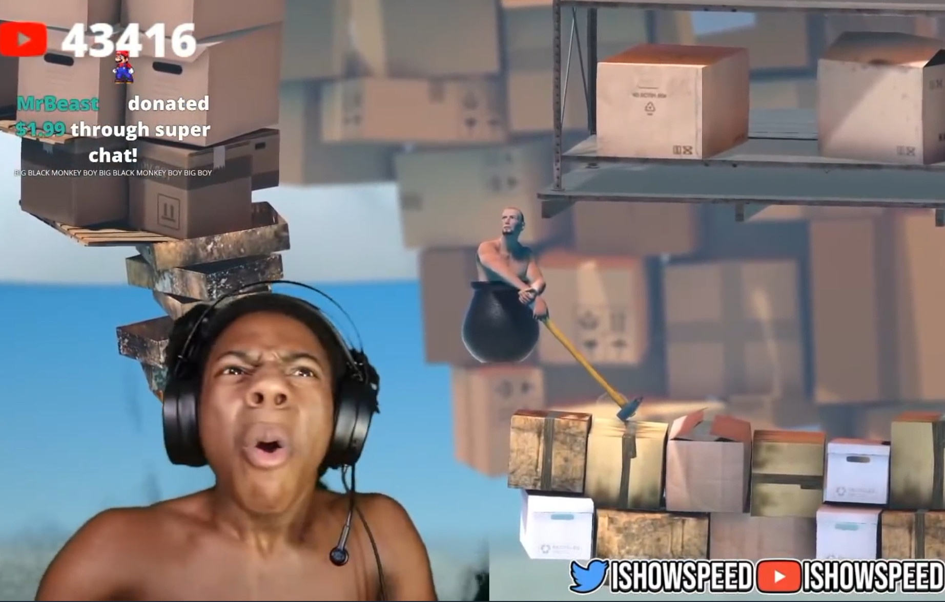 Preview 2 for IshowSpeed Mr.Beast Donation