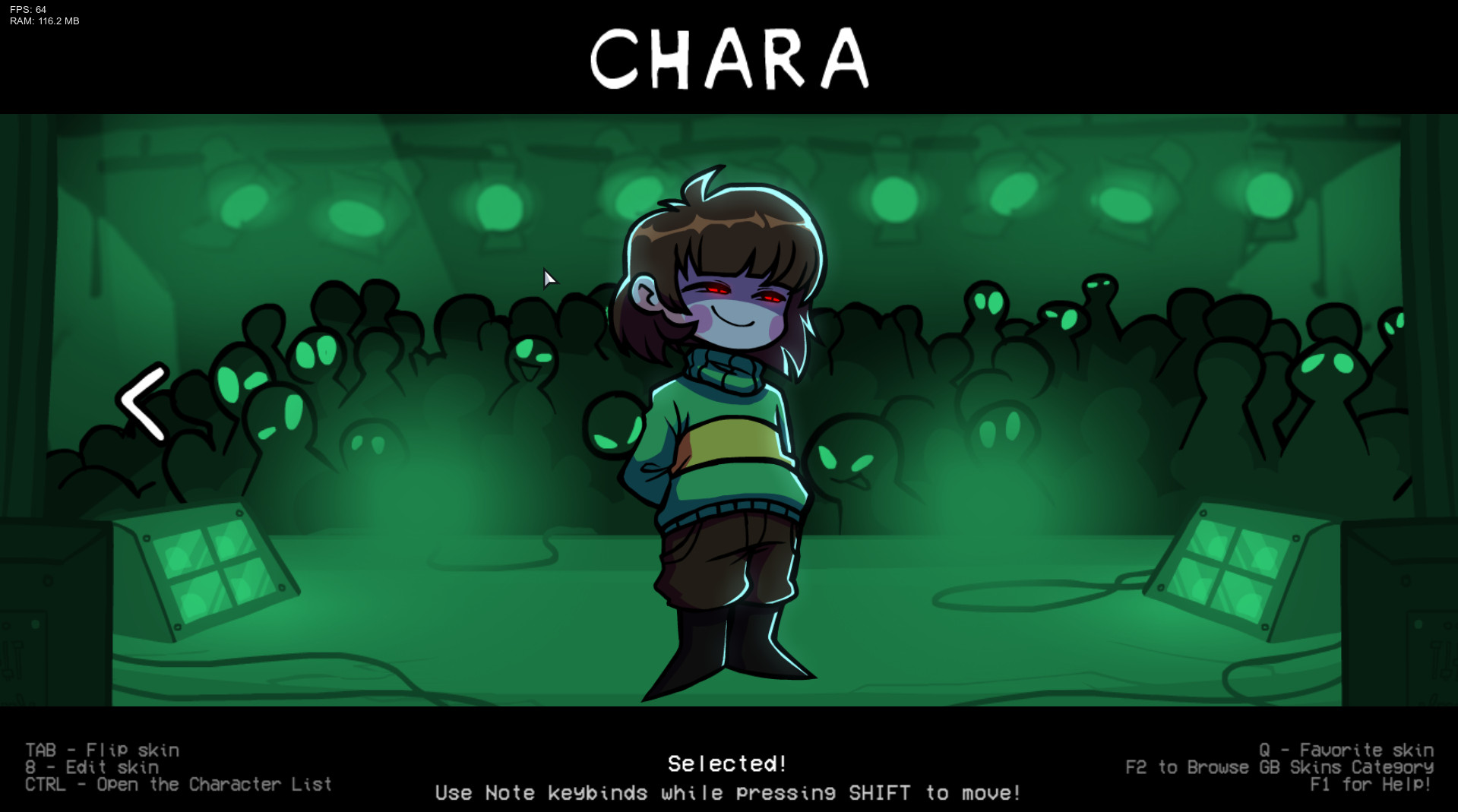 Chara Dustin Skin [Psych Engine Online]