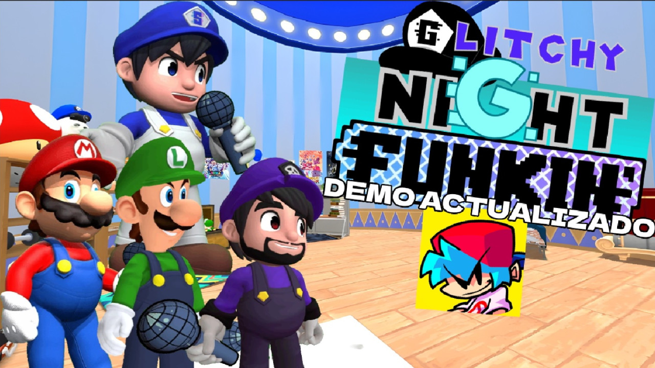 Glitchy Night Funkin Mod Demo FNF V-SLICE