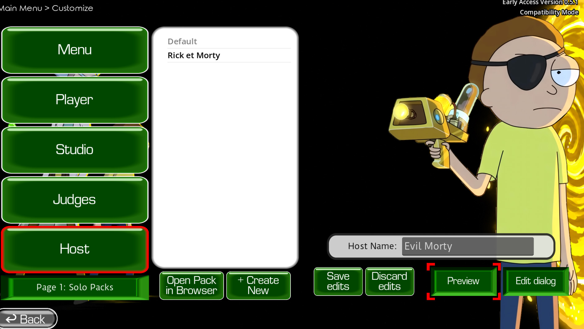 Screenshot of RICK AND MORTY ULTIMATE MENU PACK (ENGLISH)