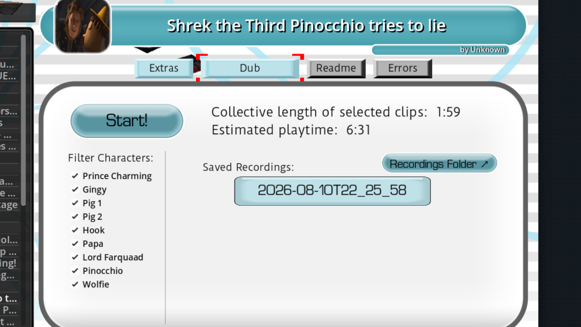 Preview 2 for Shrek the Third -Pinocchio tries to lie [DUB MODE]