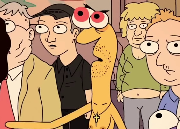 Screenshot of Smiling Friends - Frowning Friends Speech