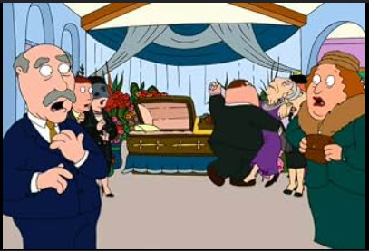 Screenshot of Aunt Marguerite's Funeral (Family Guy)