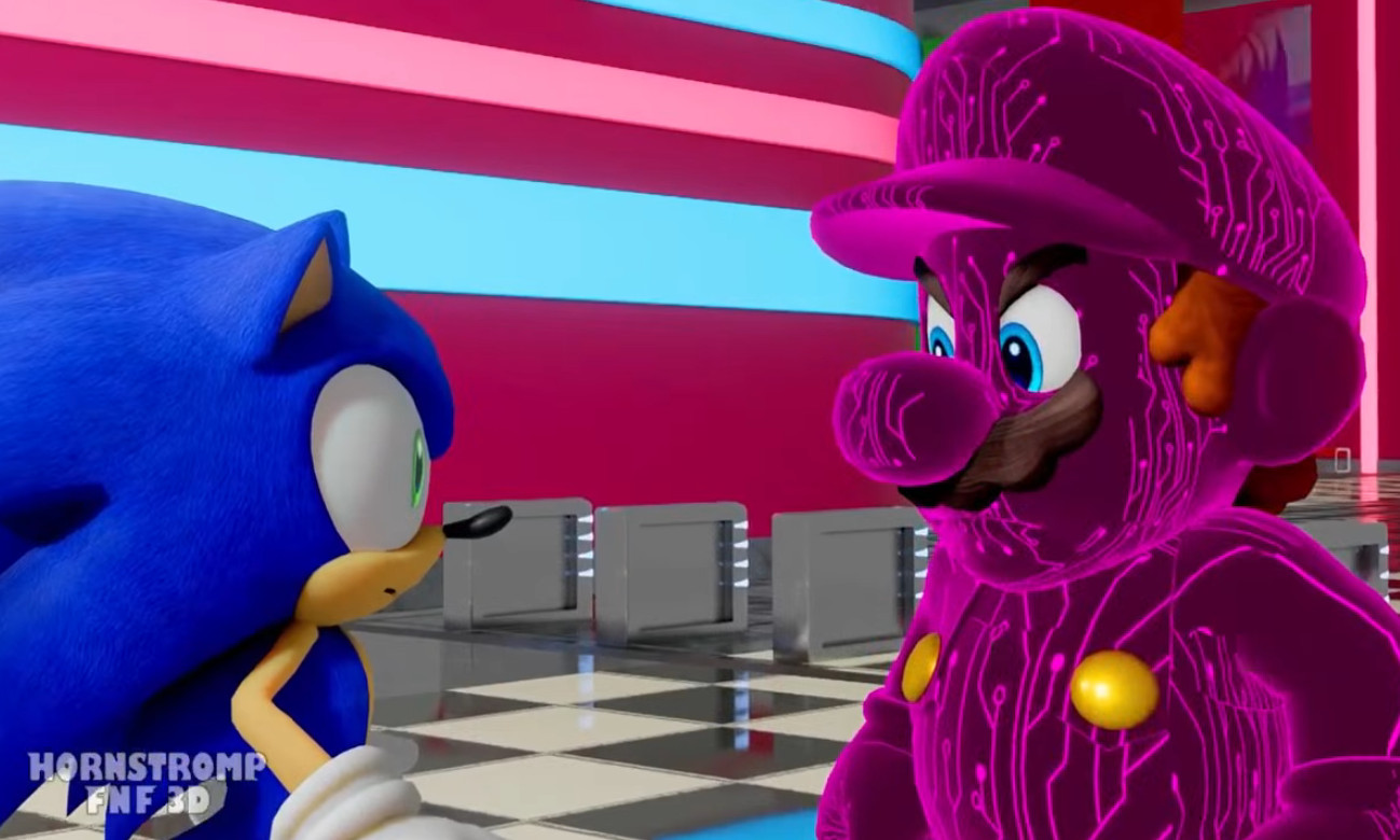 Screenshot of Mario Turning Evil