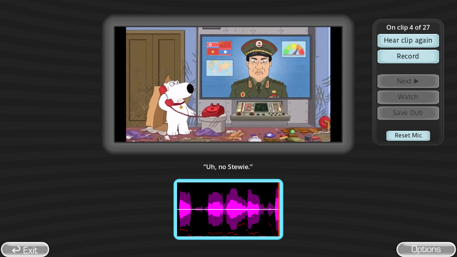 Screenshot of Family Guy - No Stewie!