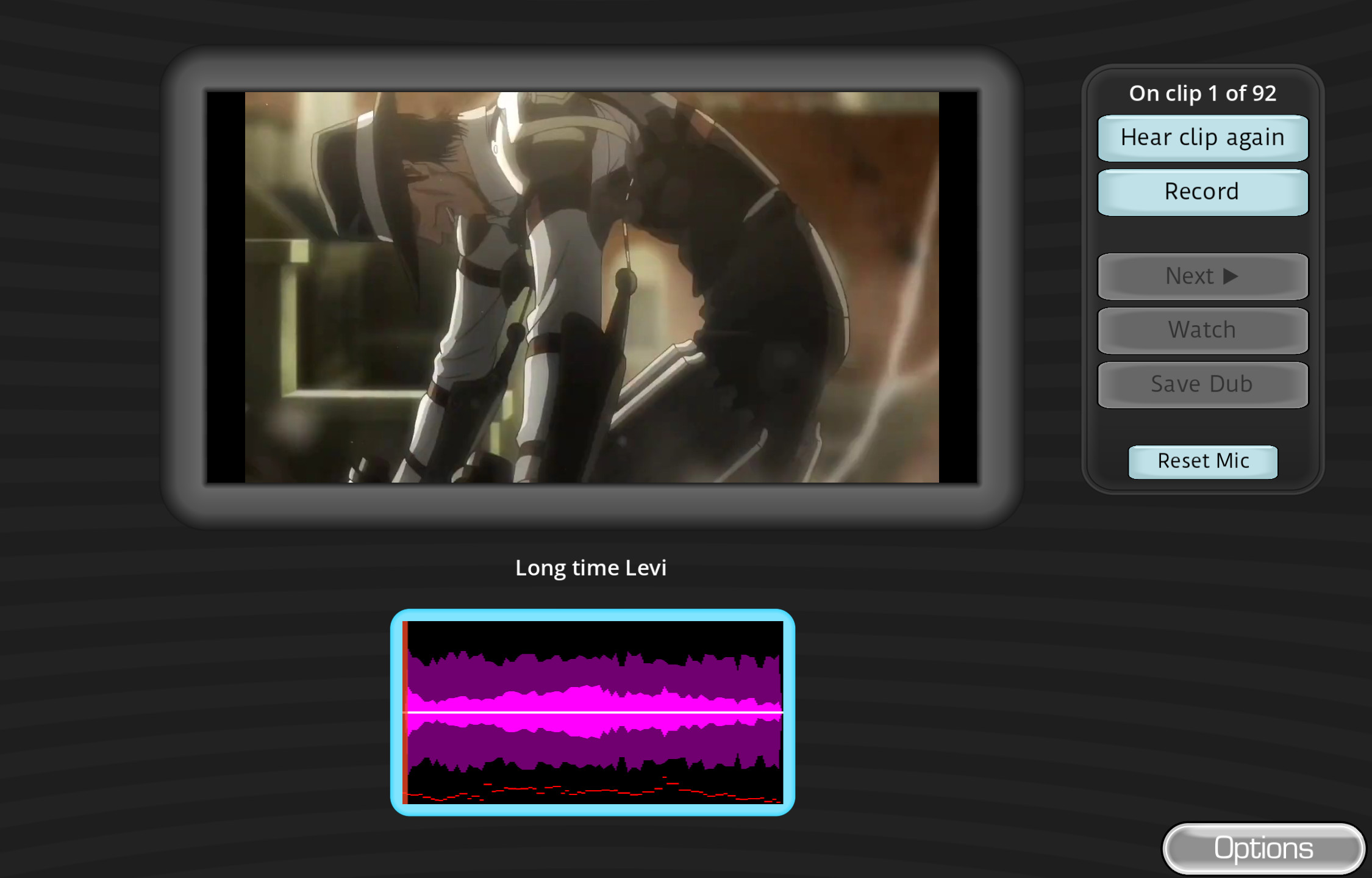 Screenshot of Kenny Vs Levi AOT Dub