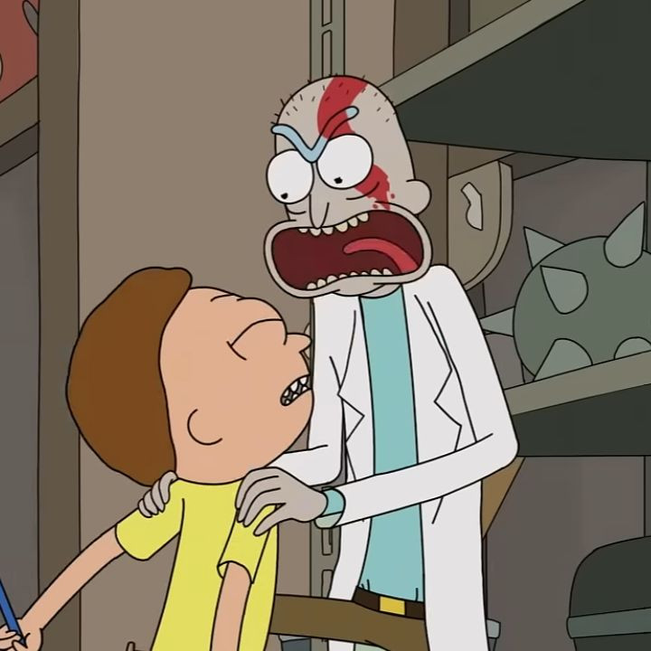 Screenshot of RICK Y MORTY EN GOD OF WAR