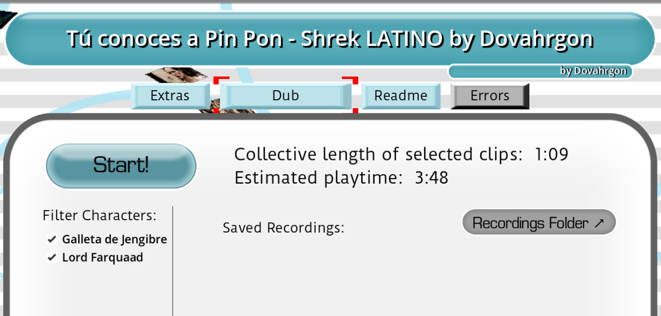 Preview 3 for Tú conoces a Pin Pon - Shrek LATINO by Dovahrgon