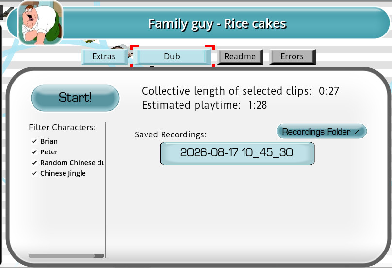 Screenshot of Family guy - Rice cakes