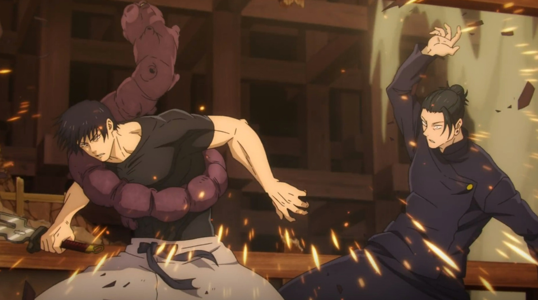 Screenshot of Jujutsu Kaisen - Toji vs. Geto JP Dub