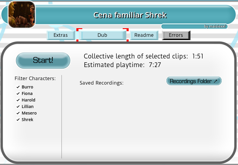 Preview 2 for Cena familiar - Shrek (Español Latino) by maisie