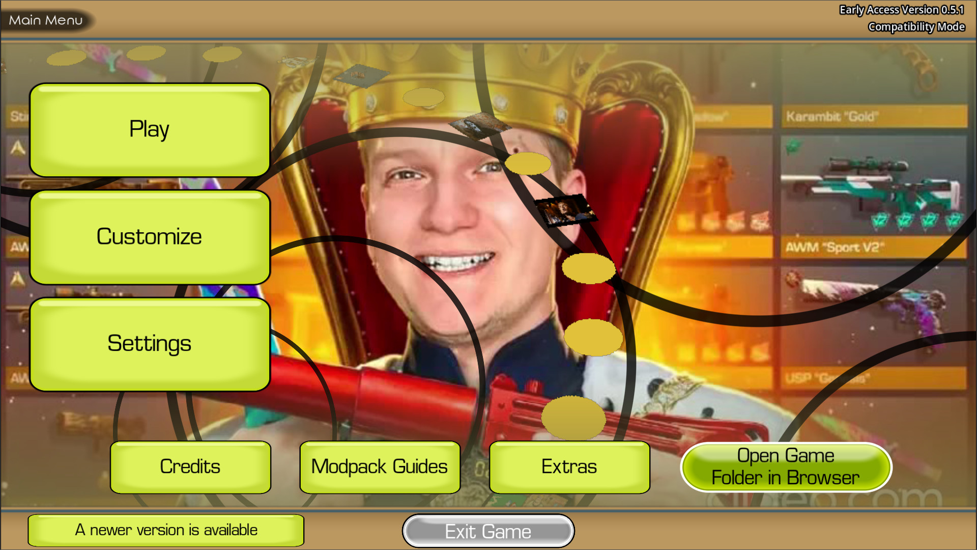 Screenshot of веля меню