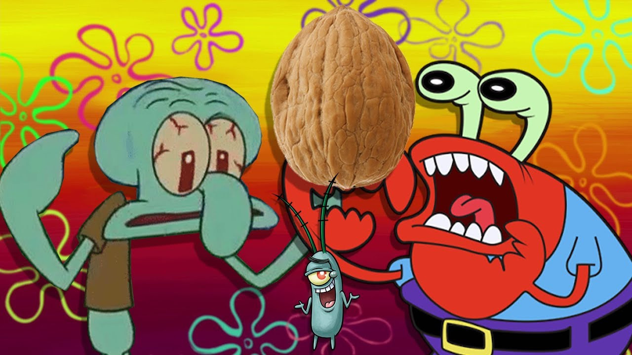 Screenshot of Squidward Busts a Nut - SpongeBob Meme