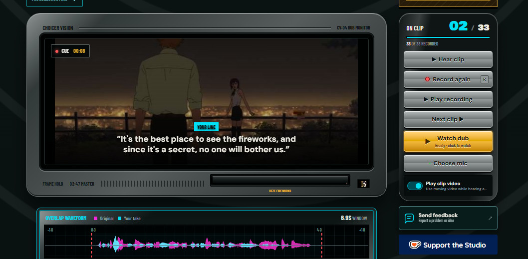 Screenshot of Denji Reze Fireworks Scene