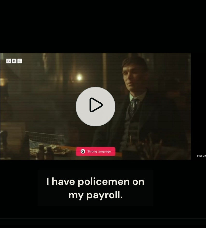 Screenshot of Peaky Blinders- Alfie & Tommy arguing