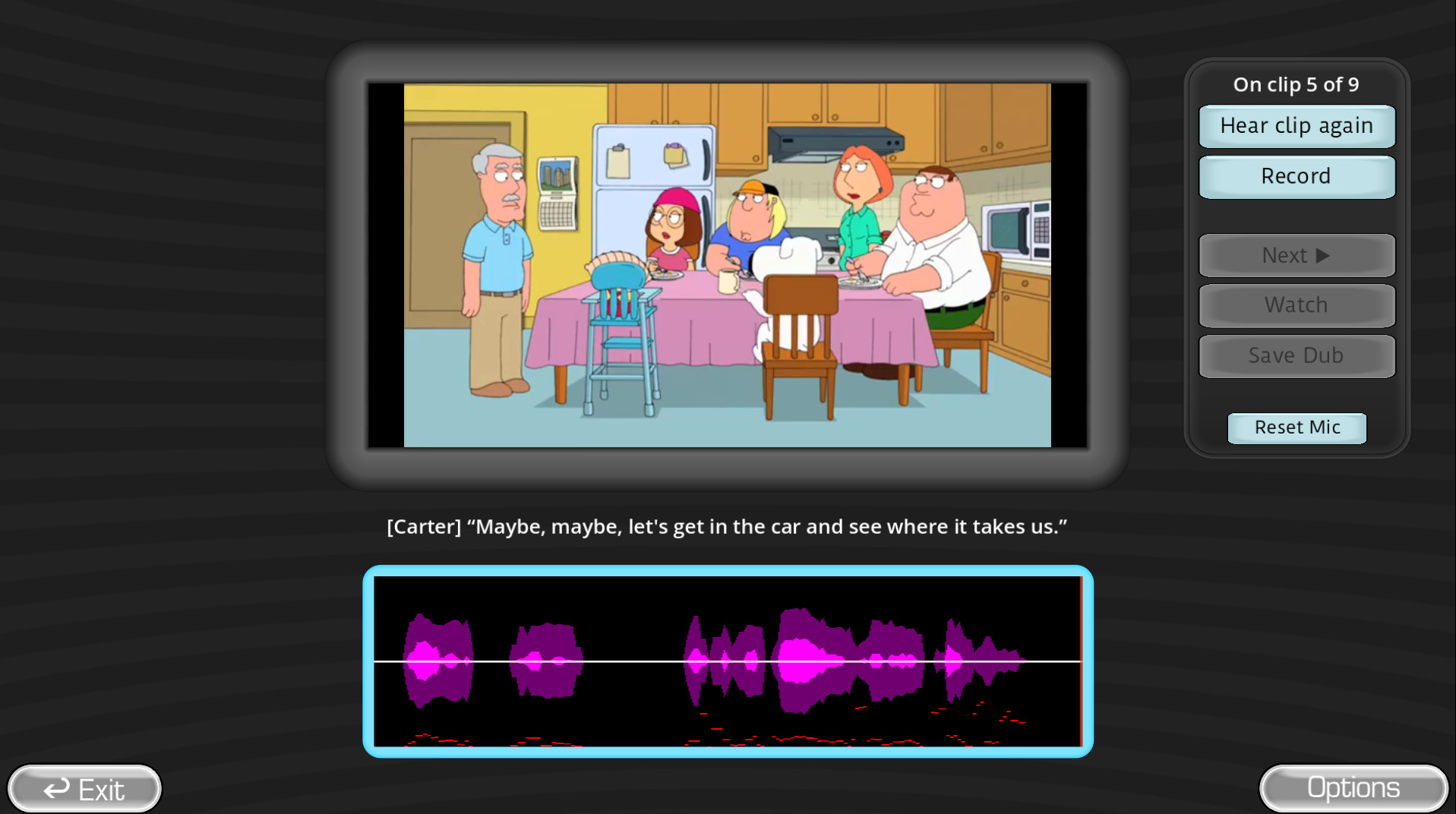 Screenshot of Family Guy Chili's
