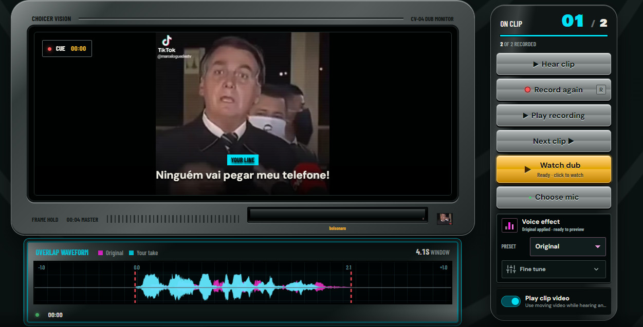 Preview 2 for Meme do Telefone (Bolsonaro) [PT-BR]