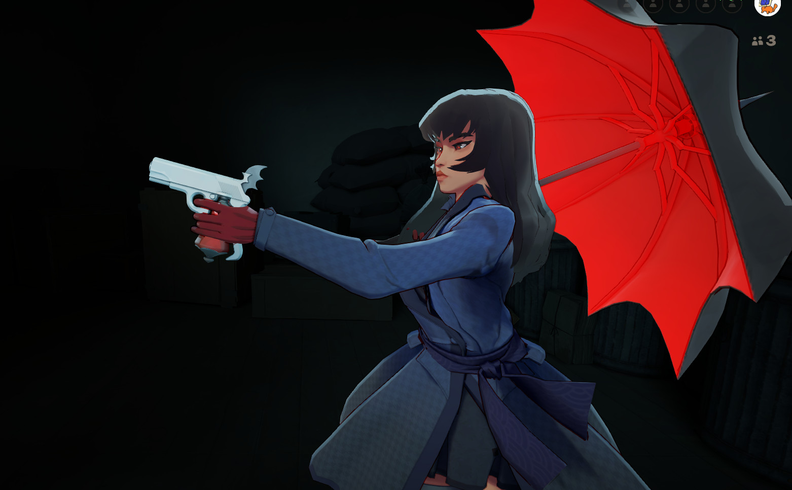 showcase of dark hair with long hair mina mod by ticoslay!