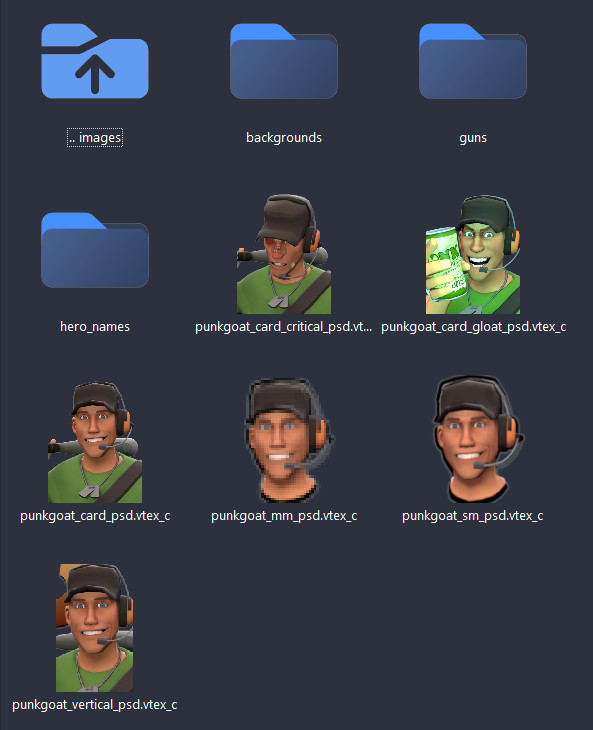 Green icons