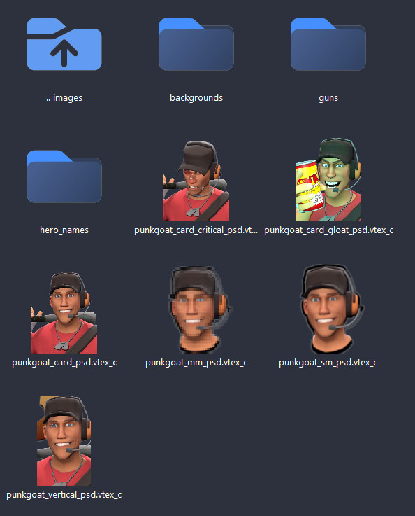 Red icons