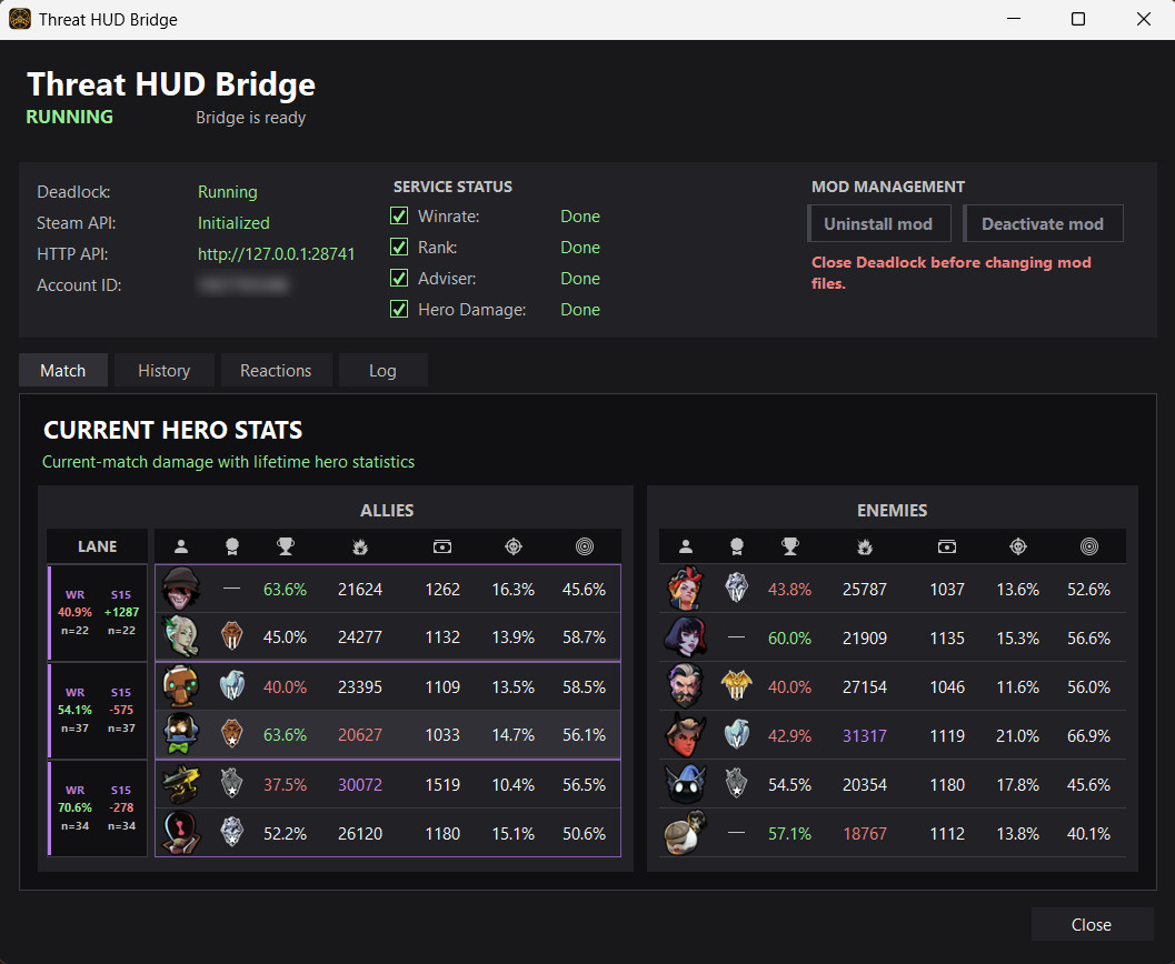 Threat HUD Bridge