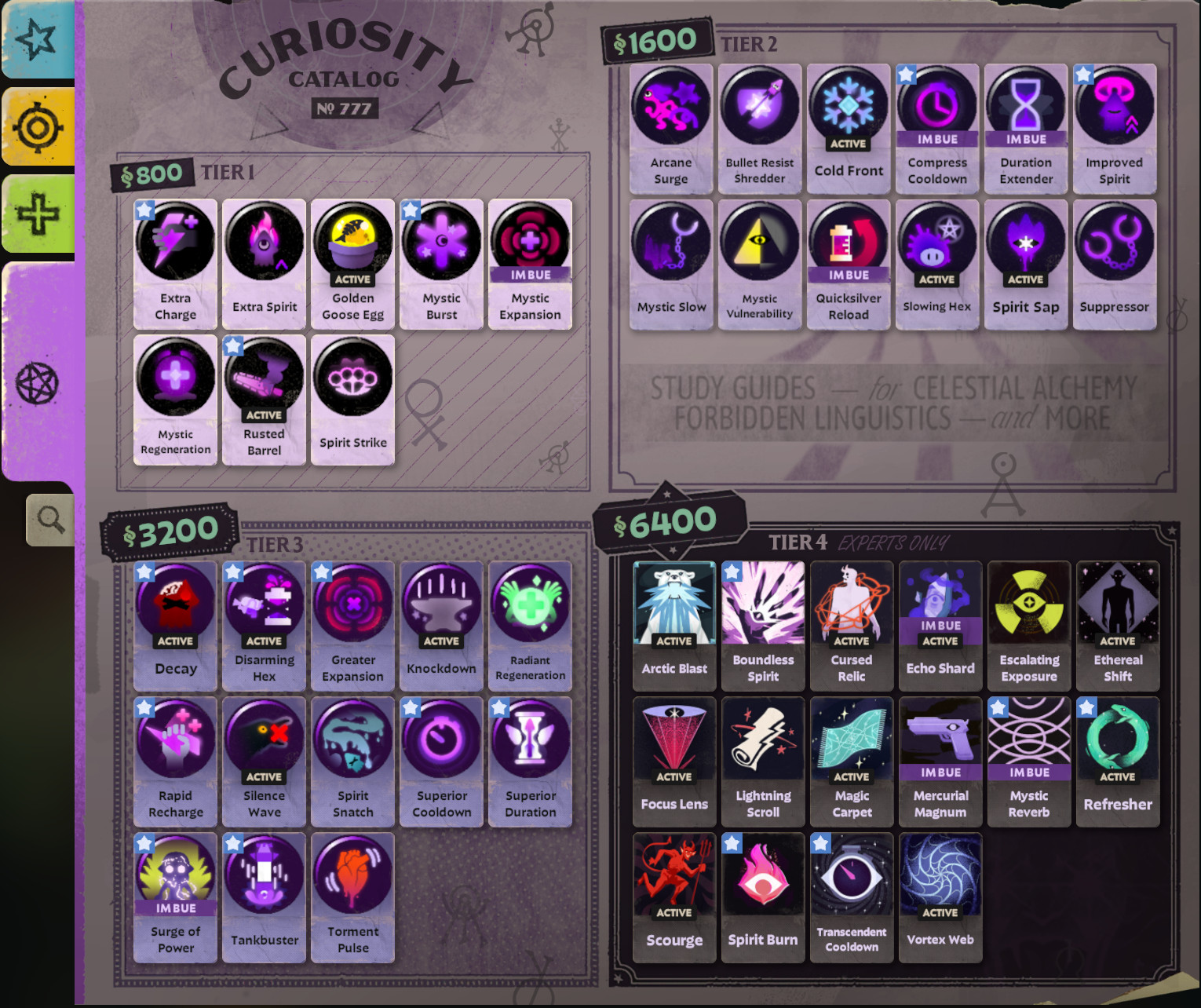 spirit items