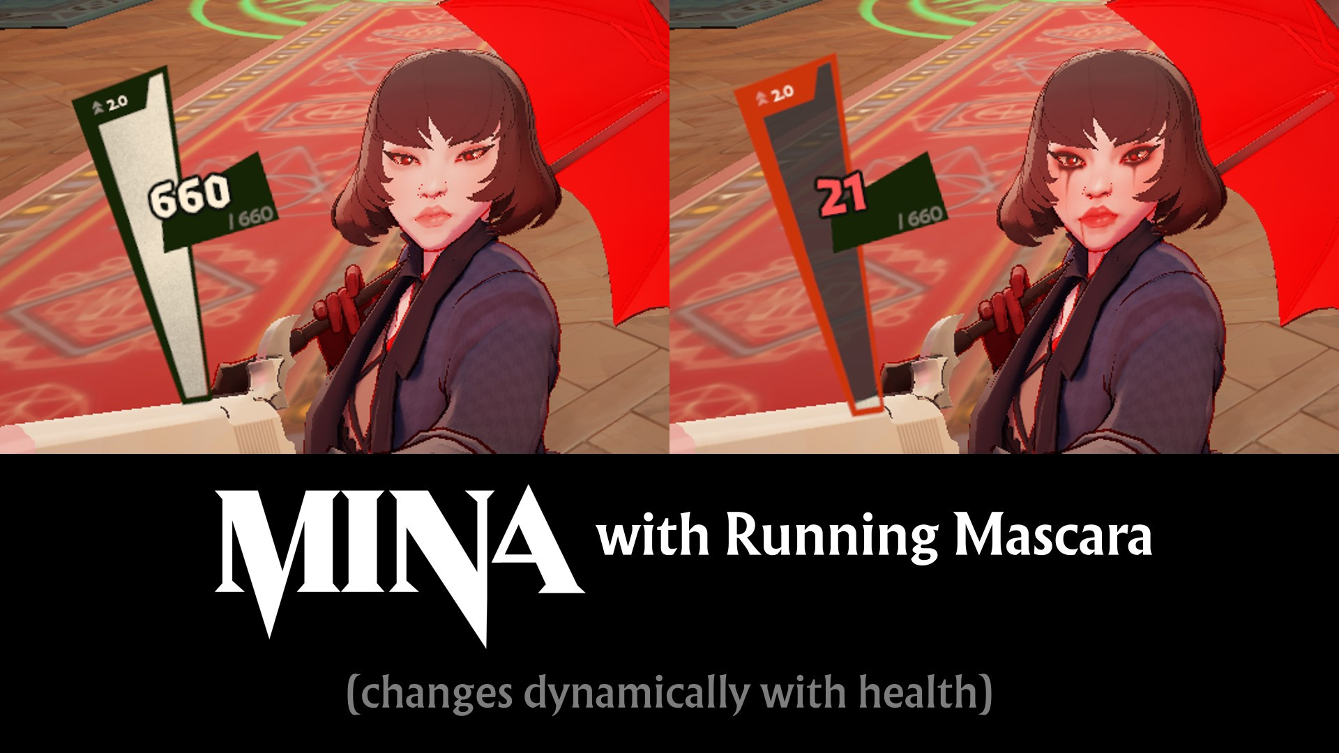 Mina with Running Mascara (Dynamic Update)