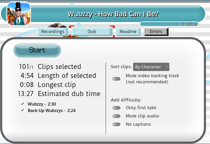 Wubzzy - How Bad Can I Be (Cover) Mod for The Choicer Voicer | TCV Mods