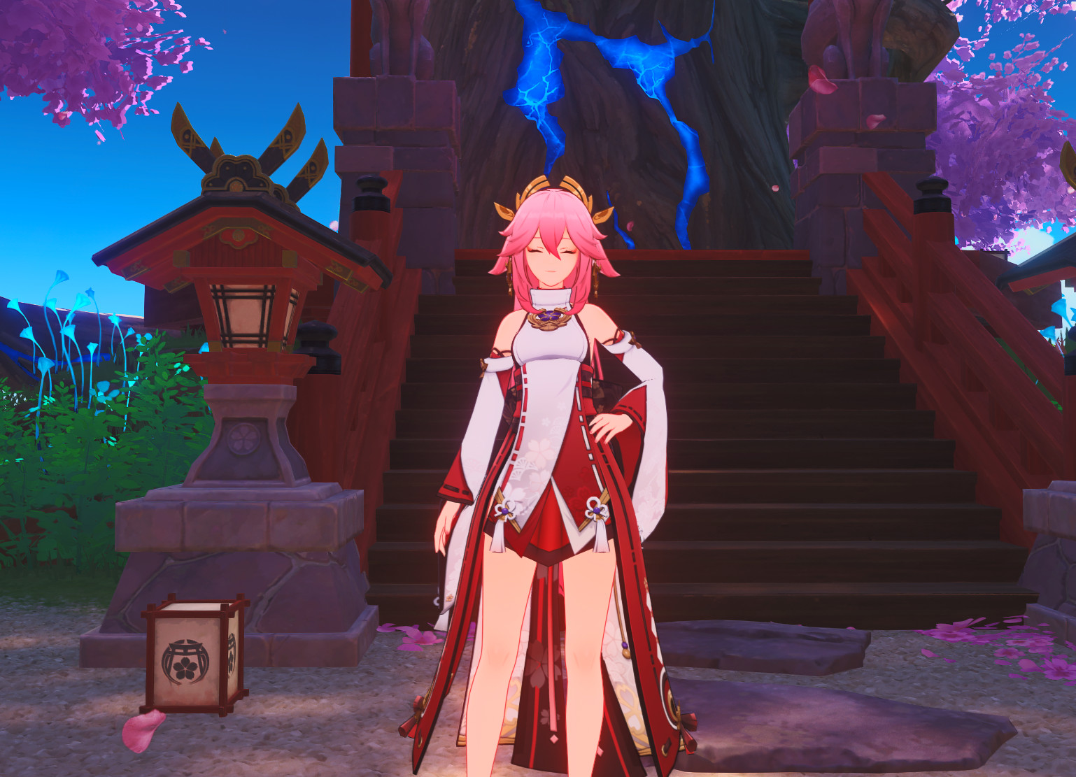 Silhouette Improvement Miko Mod for Genshin Impact | GI Mods