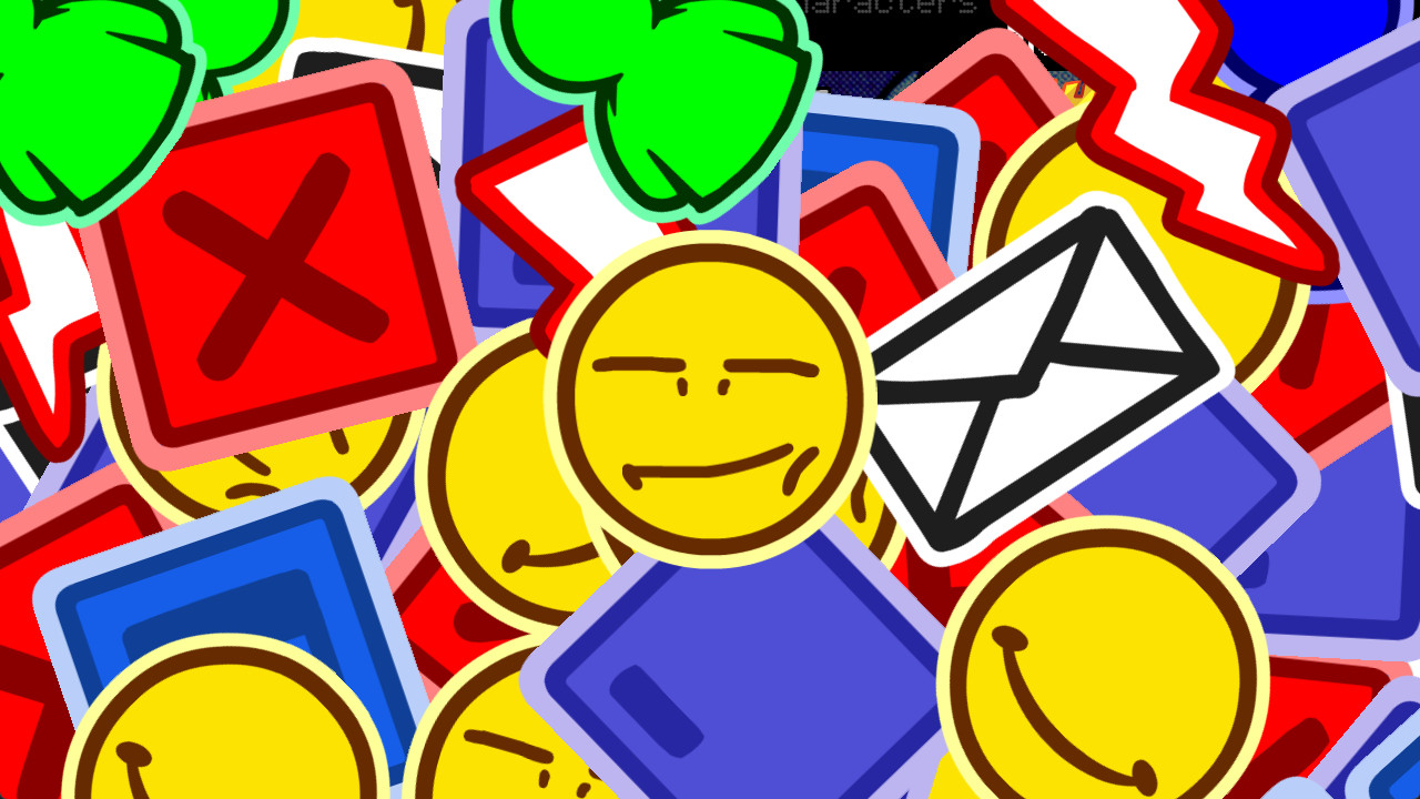 Mod Message Warning Funkin' The Messenger | Vs AOL ONESHOT Mod Mod for Friday Night Funkin ...