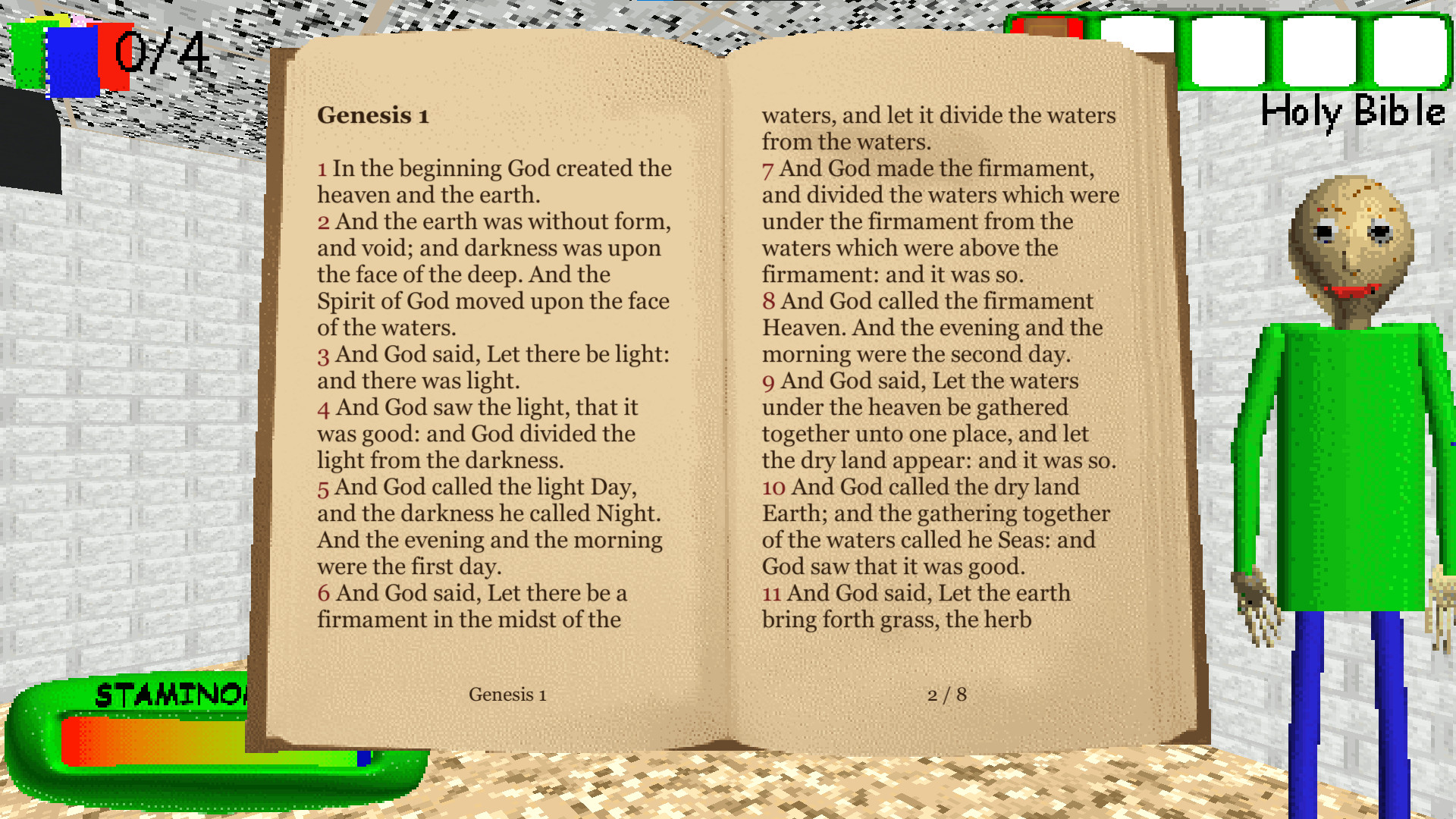 (0.14.X) The Holy Bible + Mod for Baldi's Basics | Baldi Mods