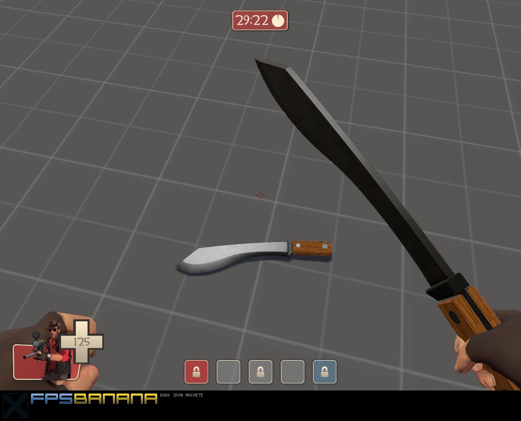 Dark iron Machete