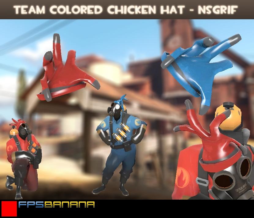 Team Colored Chicken Hat