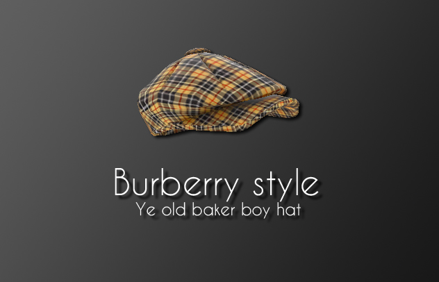 Burberry baker hat