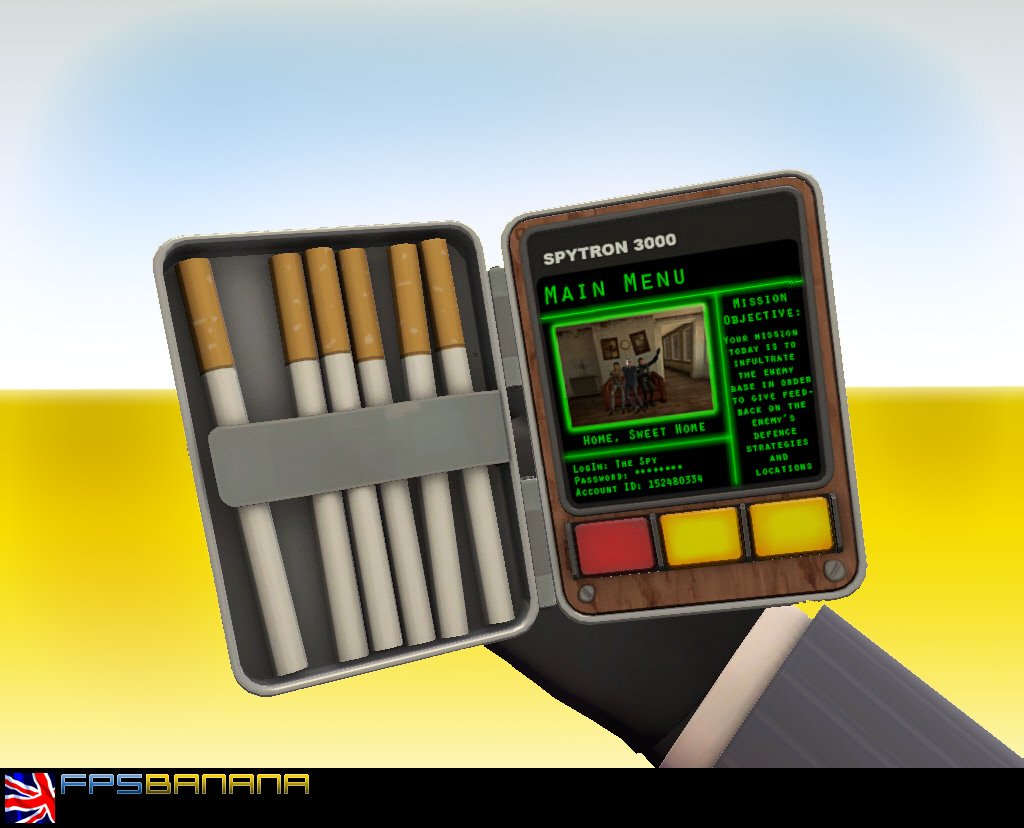 spy cigarette case Spy's disguise case turned on Mod for Team Fortress 2