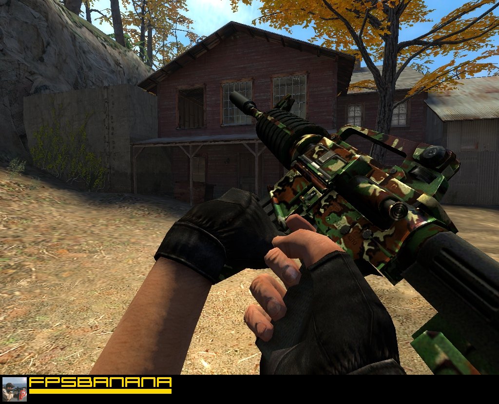 Woodland Camo M4 V.2 [Counter-Strike: Source] [Mods]