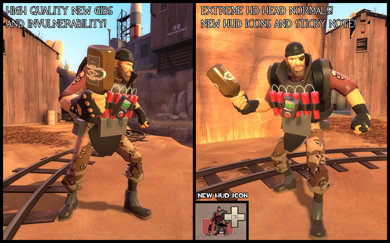 Suicide Bomber Demoman V 2 Team Fortress 2 Mods - bomb vest roblox script