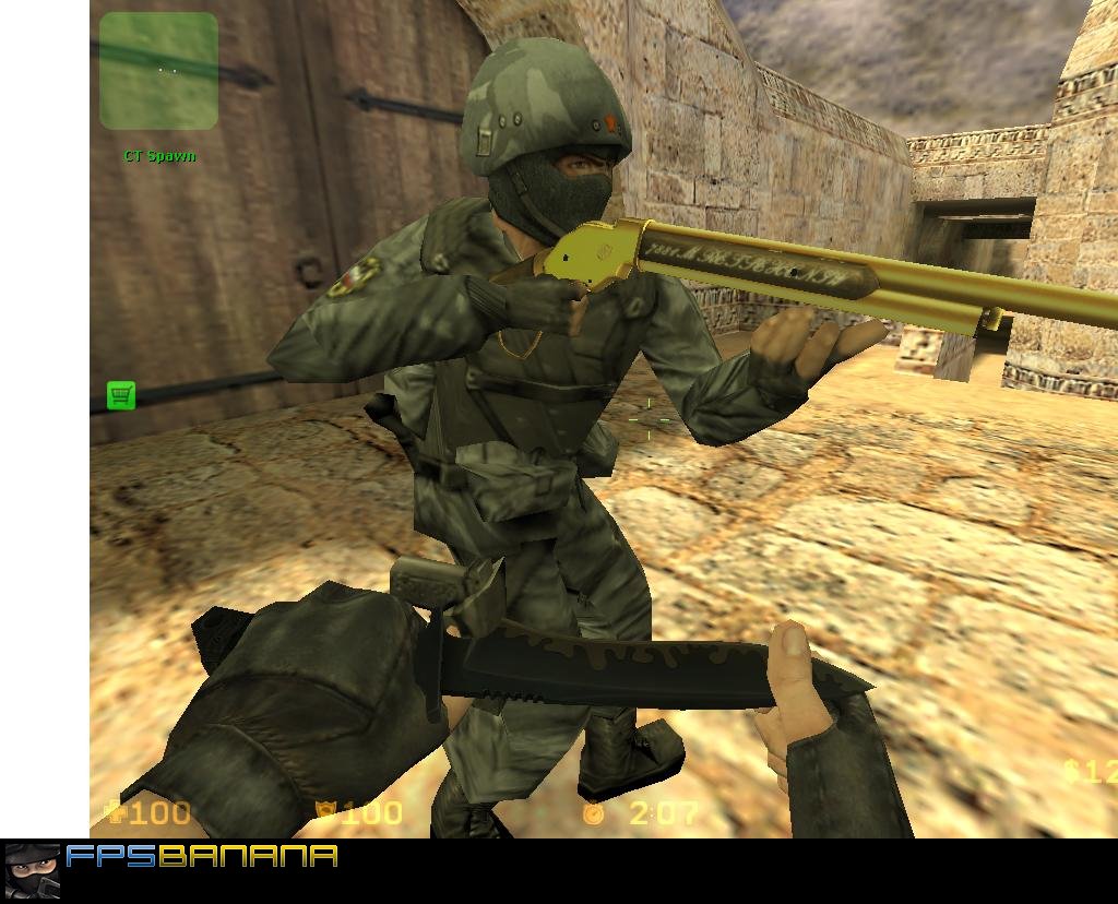 gold m1887 [Counter-Strike: Condition Zero] [Mods]