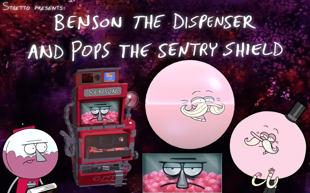 Regular Show RED Dispenser and Sentry Shield