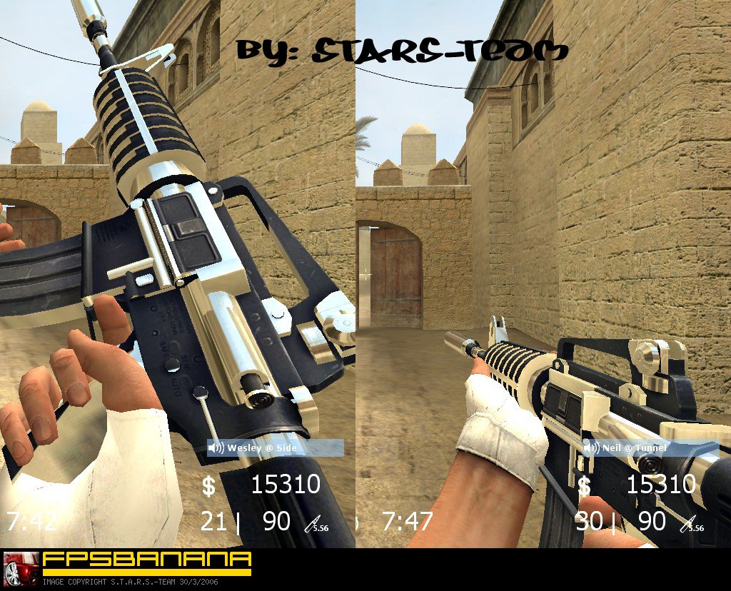 Chrome Black M4a1