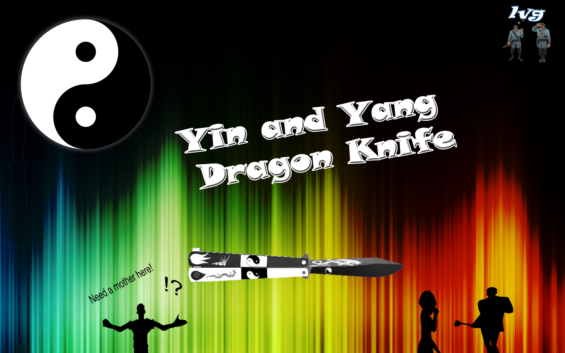 Yin and Yang Dragon Knife V2