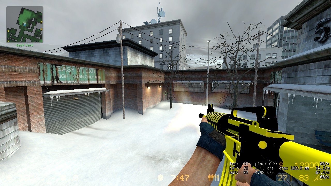 Black'n'Yellow Skinpack (AWP, Ak47, M4A1, Deagle).
