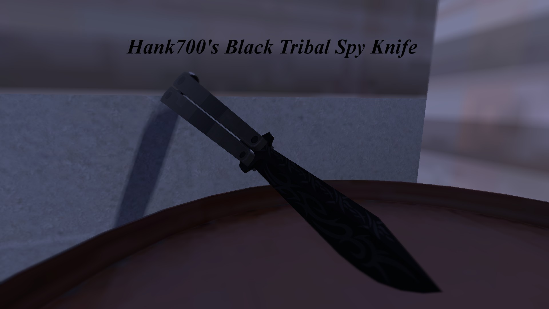 Hank700's Black Tribal Spy Knife