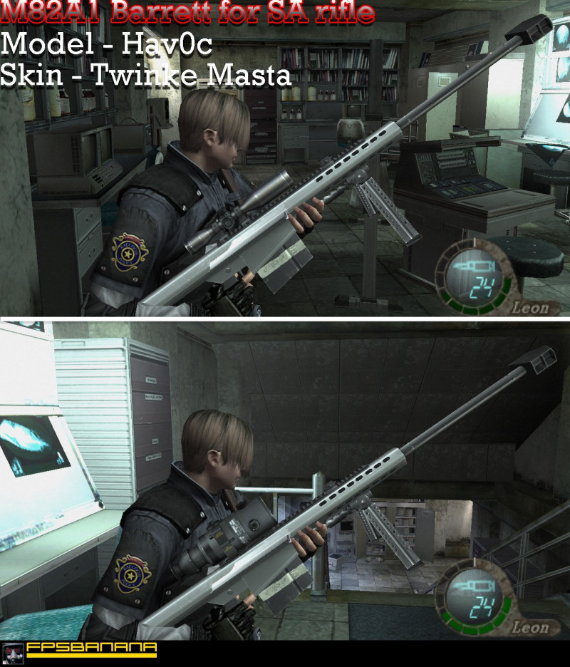 GTA San Andreas Resident Evil 5 Weapons Mod 