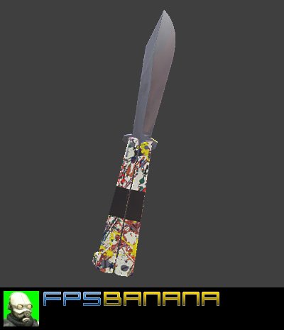 Paint-Splatter Knife