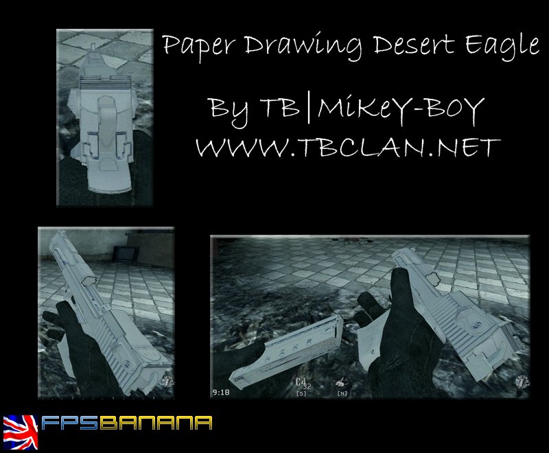 TB|Paper Desert Eagle