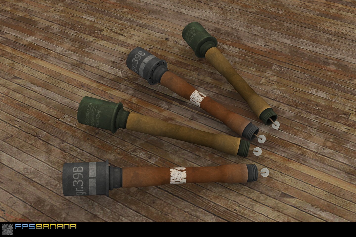 Nebel/Stiel -handgranate Pack
