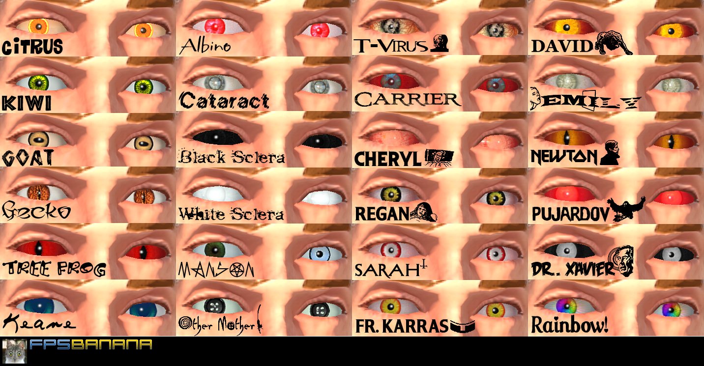 24Pack of Assorted Eyes Set 2 [Team Fortress 2] [Mods]